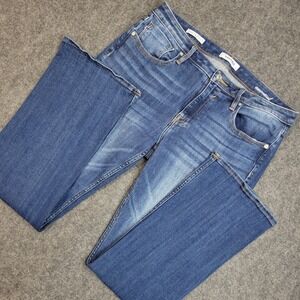 Vigoss Men's Bootcut Jeans in Blue